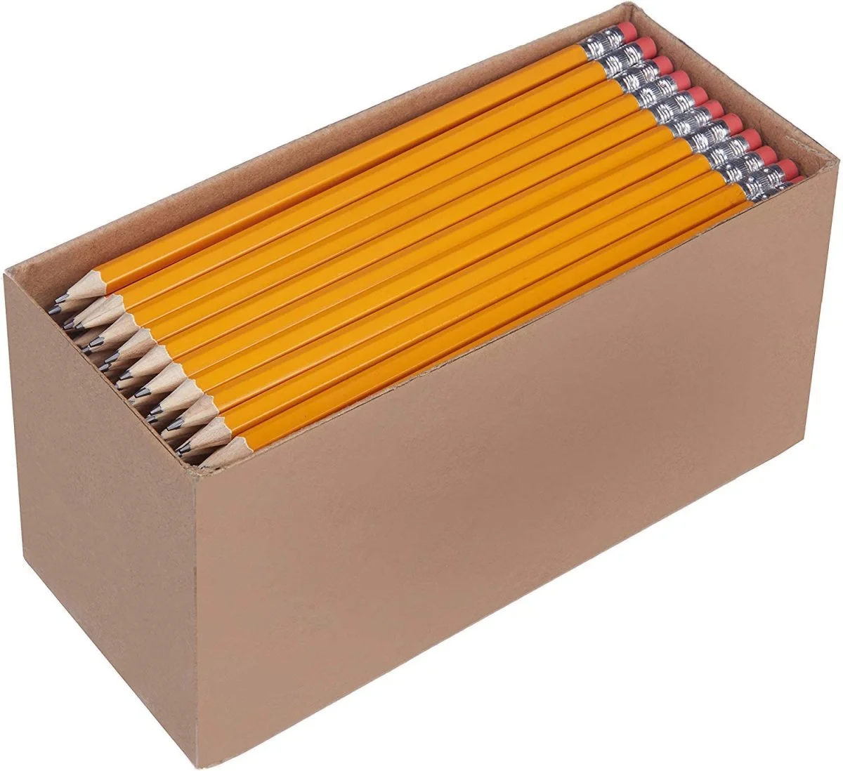 Crayons de papier HB en bois, aiguisés, paquet de 150 – Amazon Basics - Organisation de la maison avec des solutions de rangement - {'count': 1, 'name': 'SYUTBOU'}
