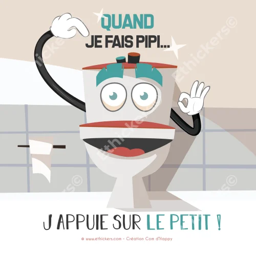Sticker de l’écogeste « Économiser l’eau » – J’appuie sur le CHENET petit ! - Vins Rouges Harmonieux pour Chaque Occasion