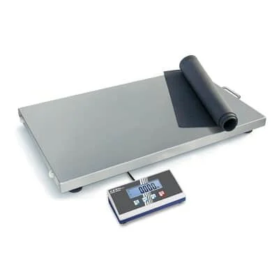 EOS Kern Balance Plateforme pour les Vétérinaires et les Colis, jusqu’à 300kg - Éclairage de qualité avec frais de port offerts Balance vétérinaire pour animaux 300 kg, balance plateforme, 103 x 53 cm,  balance industrielle, pour charges lourdes, unité de pesée kg/oz/lb, LCD :