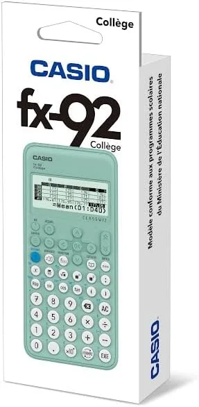 Calculatrice Scolaire FX-92 Collège Classwiz Engineering Scientifique – Verte – Casio - Organisation de la maison avec Scientifique des solutions de rangement