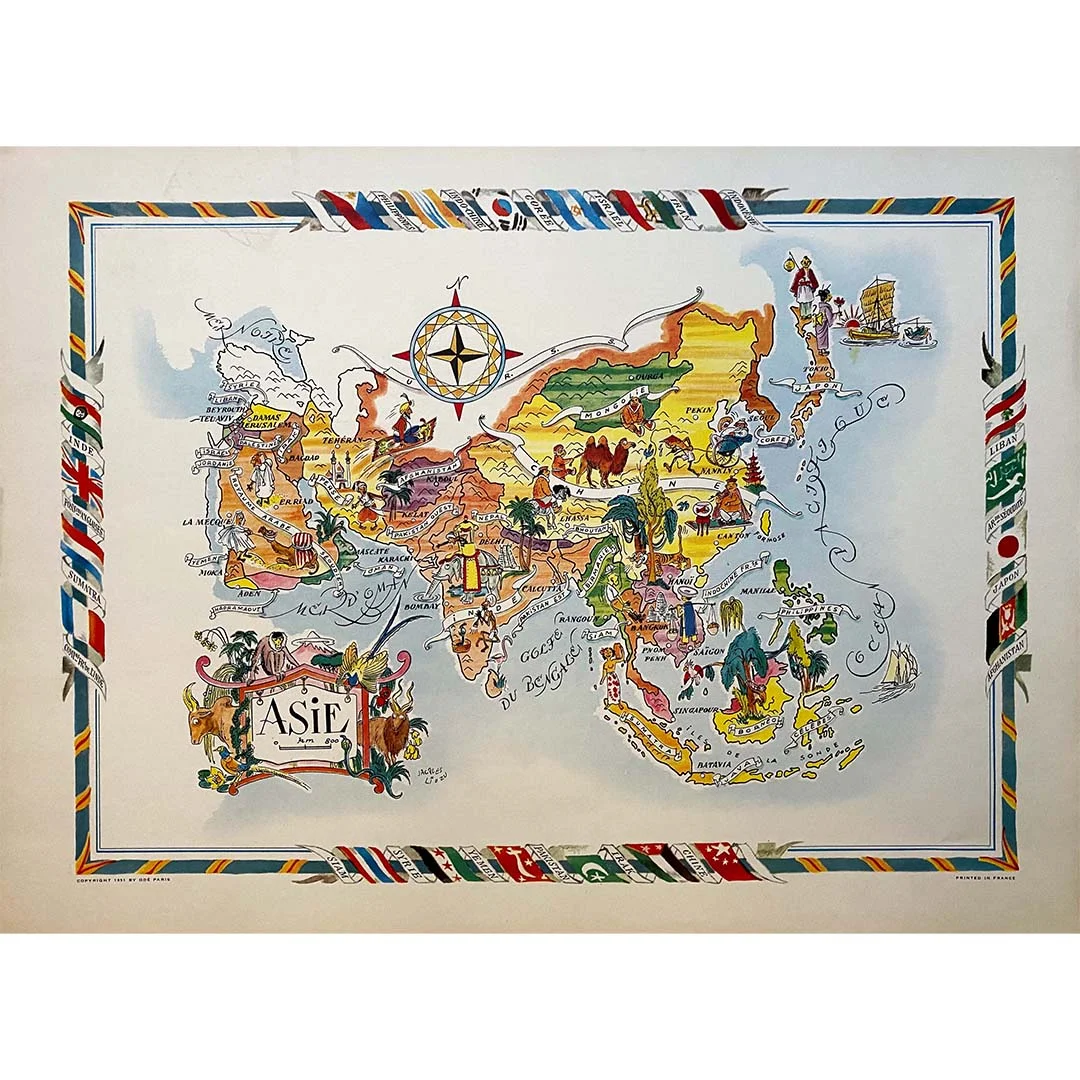 Carte de l'Asie 1951 - Saldi Straordinari – Offerte Speciali Disponibili Adesso 1951, 75e anniversaire, souvenirs personnalisés, faits sur l'année de  naissance, carte de voeux, fils, fille, lui, maman, papa, journal bleu ou  rose - 146 - Etsy France