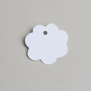 Étiquette à dragées – Fleur – Blanc - ​Boulangerie-Pâtisserie | Pain au Levain & Viennoiseries​ - {'count': 2, 'name': 'tiquettes'}