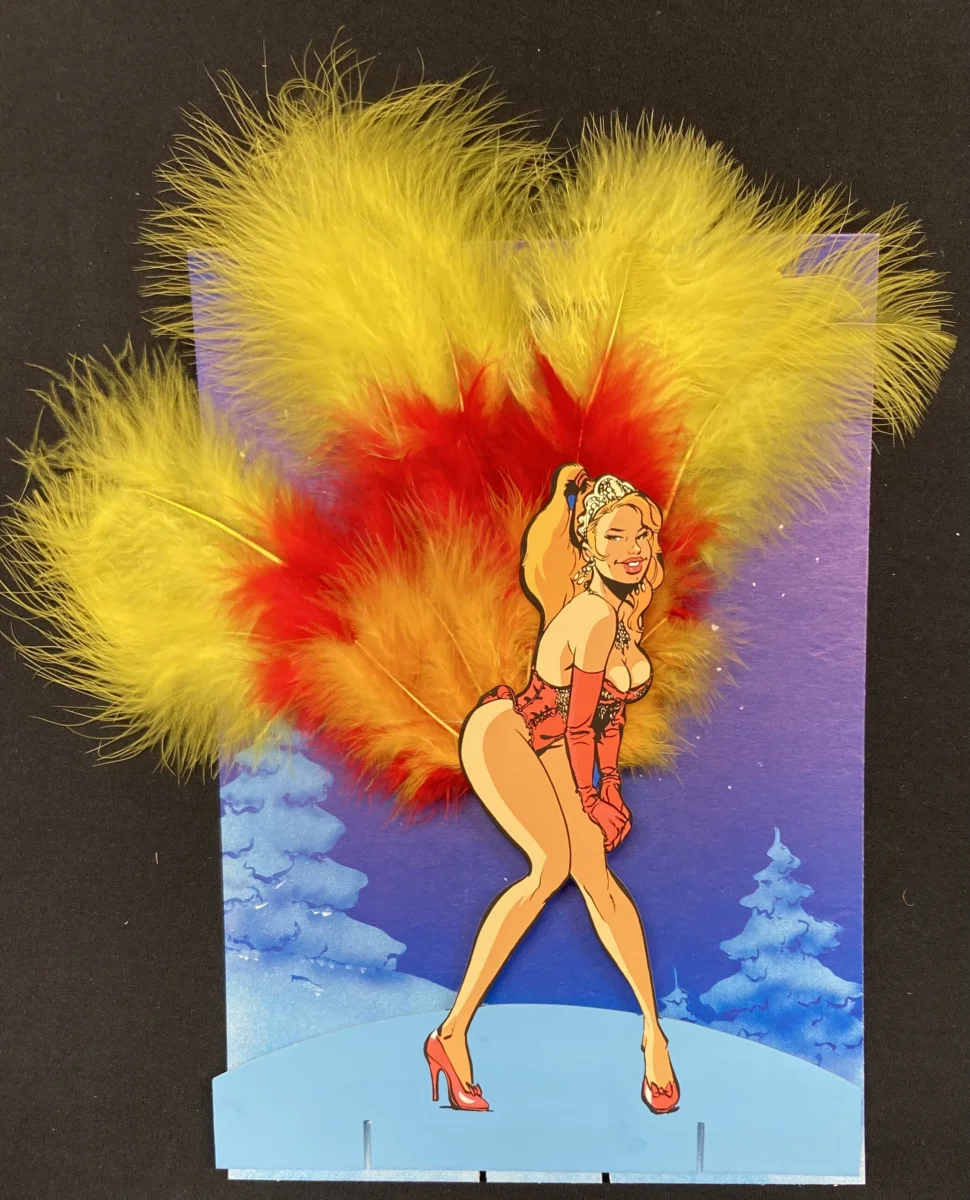 Meynet – Carte de voeux – La fille du Lido (1997) - Vins Rouges Harmonieux pour Chaque Occasion - {'count': 1, 'name': 'cartes'}