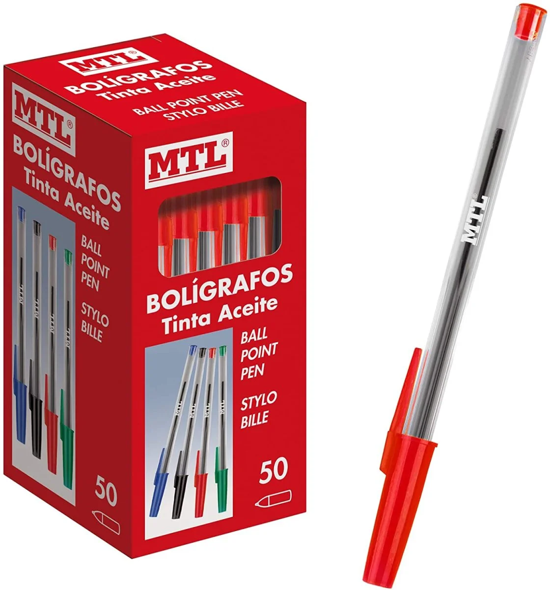 Stylo bille rouge MTL unité Organisation maison solutions rangement