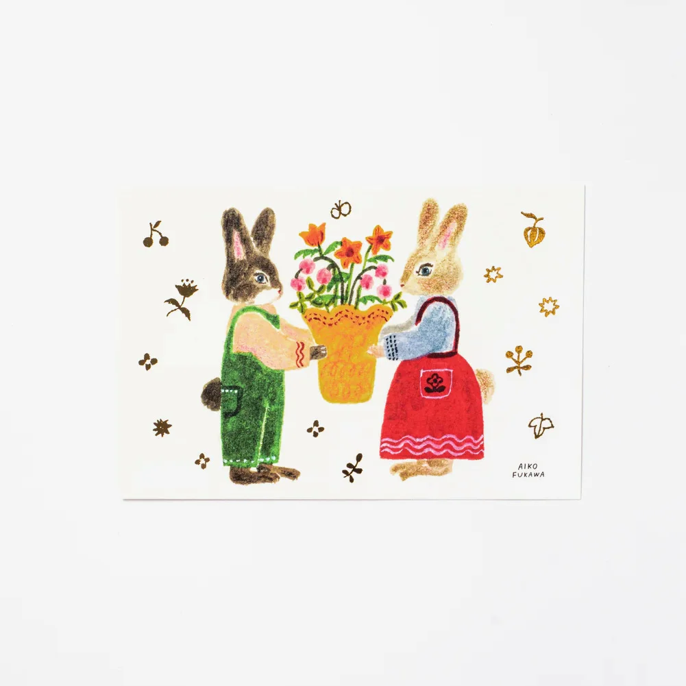 Carte Postale Lapins aux Fleurs – Aiko Fukawa - Organisation de la maison avec des solutions de rangement Rangement d'atelier / Craftroom organization #1 – Le Petit Monde d'Anu