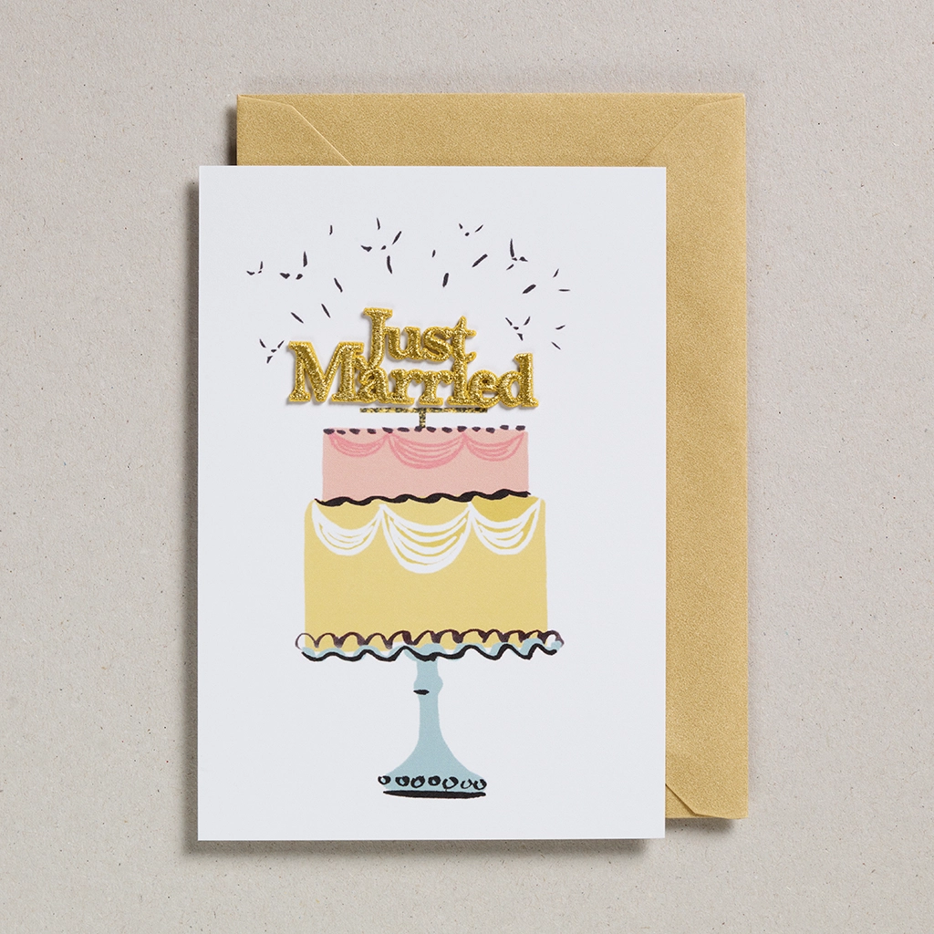 Carte Brodée Just Married Cake - Organisation de la Noël maison avec des solutions de rangement