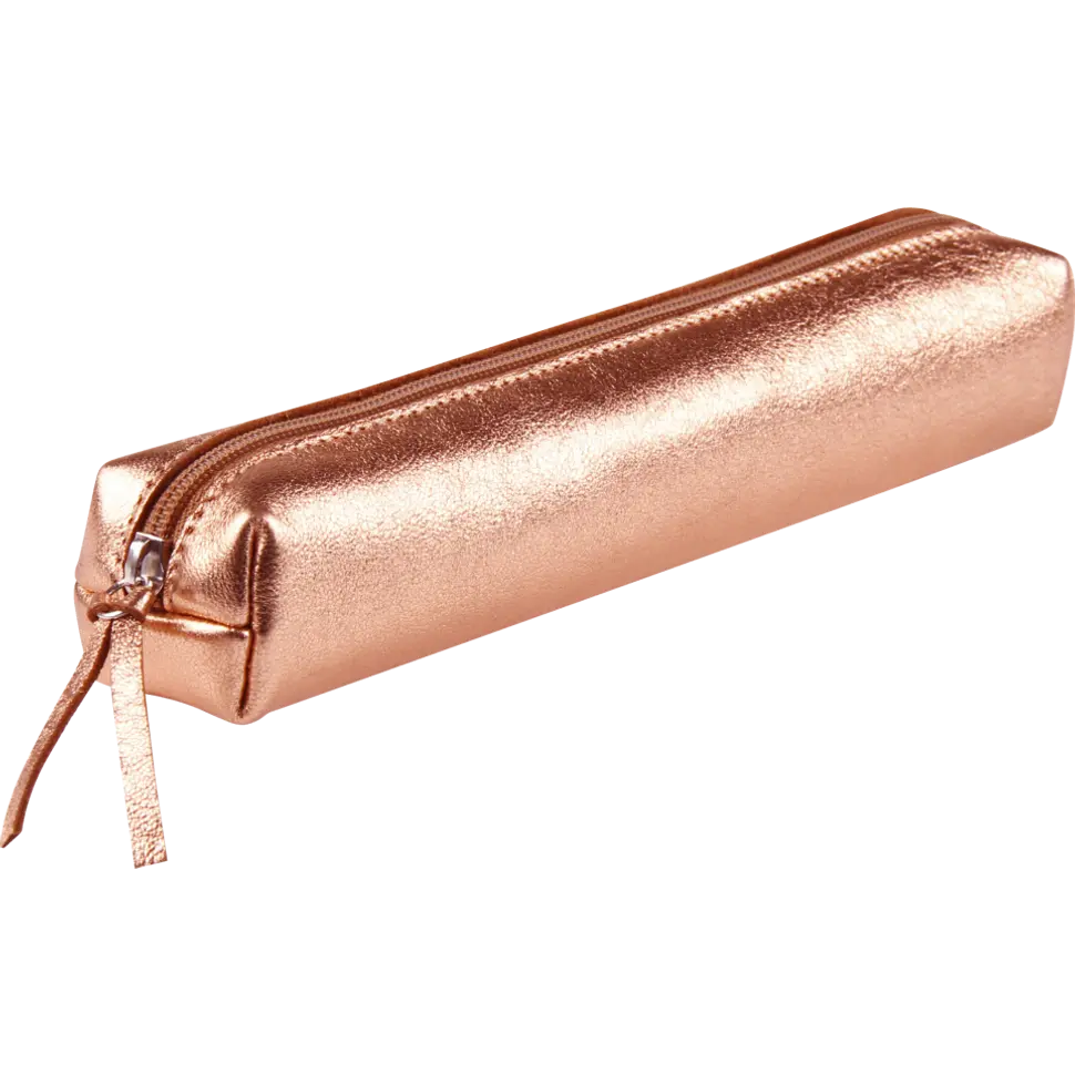 Trousse Cuir Rose Cuivré Organisation maison solutions rangement