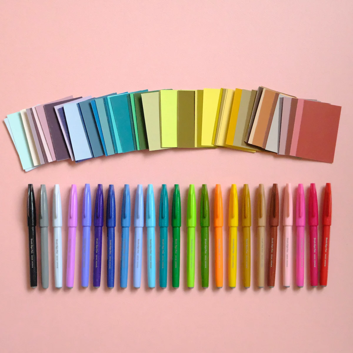 Feutres Pinceau Pentel – 24 Couleurs - Organisation de la maison avec des solutions de rangement - cuisine couleur organisation maison solution rangement