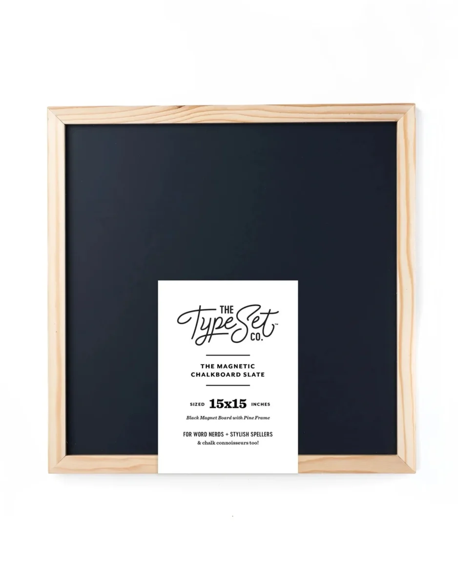 Tableau à craie magnétique - Noir - The Type Set Co. - Boutique Ens Maman & Bébé – Produits Essentiels au Quotidien
