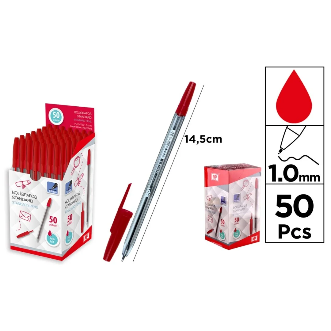 Paquet de stylo rouge avec point de 1.0MM – Madrid Papel - Organisation de Soudage la maison avec des solutions de rangement
