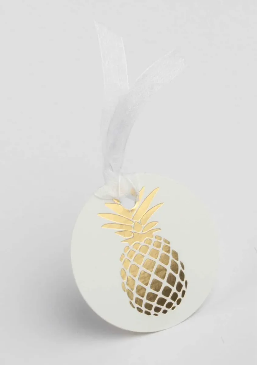 Étiquette à dragées – Exotique Ananas – Lot de 12 - ​Boulangerie-Pâtisserie | Pain au Levain & Viennoiseries​ - {'count': 1, 'name': 'ligne'}