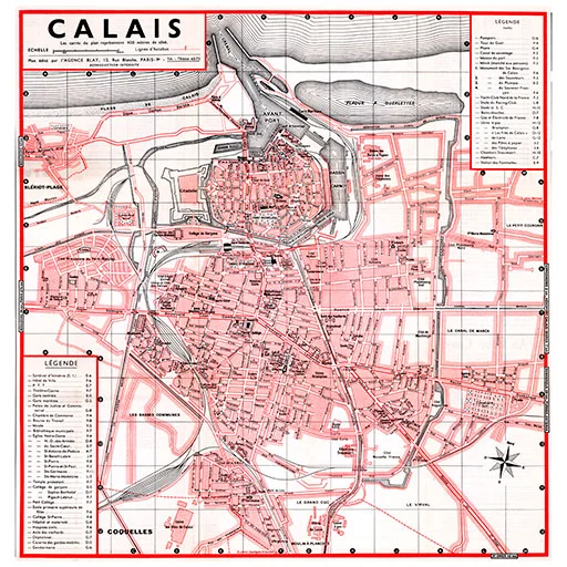 Plan de ville vintage de Calais - Vins Rouges Harmonieux pour Chaque Occasion SITEVI 2021 : 19 entreprises fédérées sous la bannière INNO'VIN | INNO'VIN