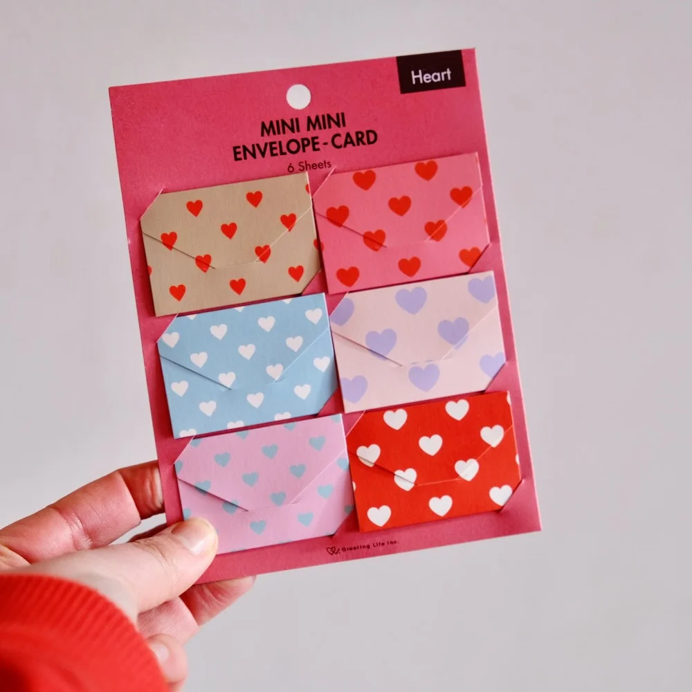 Mini Enveloppes Coeurs - Salon Organisation de la maison avec des solutions de rangement