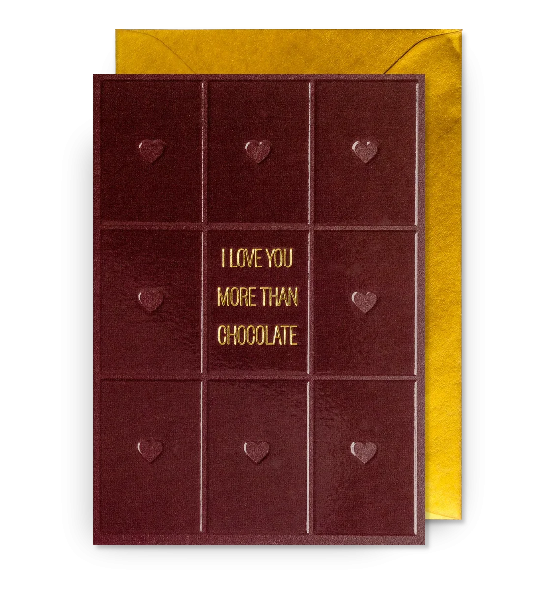Carte I Love You More Than Chocolate - Organisation de la maison avec des solutions de rangement - {'count': 1, 'name': 'Étude'}