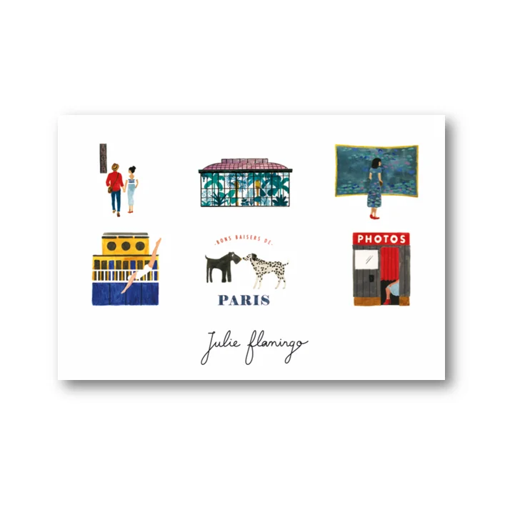 Cartes postales Paris – All Archibien The Ways To Say x Julie Flamingo - Organisation de la maison avec des solutions de rangement