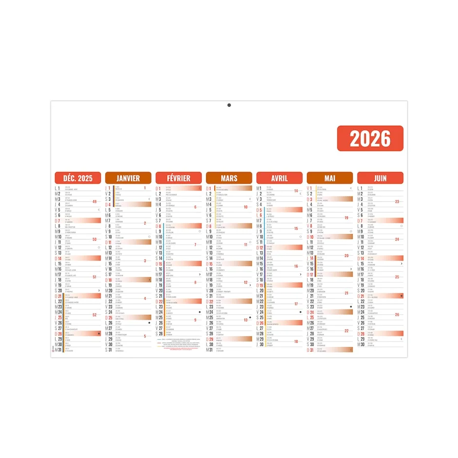 Calendrier standard léger – 55×34,5cm – BANCAIRE ÉCO - Saldi Straordinari – Offerte Speciali Disponibili Adesso Calendrier bancaire année civile BOUCHUT "215 Bleu" 21 x 26,5 cm coloris  bleu Pefc 70 % Pas Cher La Réunion | Bureau Vallée