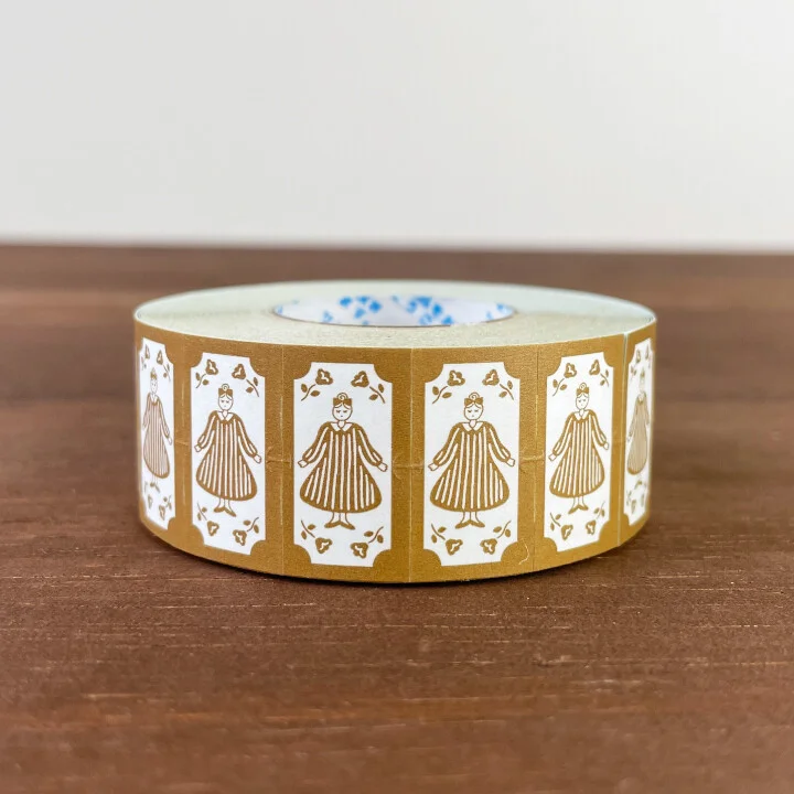 Rouleau de Gommettes Japonaises soleil – Retro Brown - Organisation de la maison avec des solutions de rangement