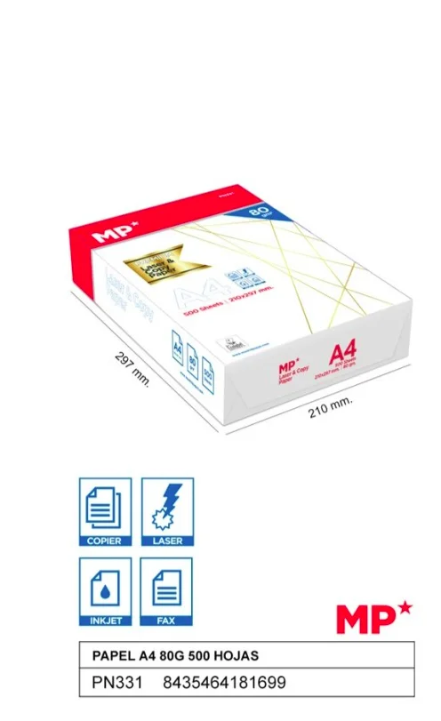 Paquet ordem de papier RAM A4 80g – MADRID PAPEL - Organisation de la maison avec des solutions de rangement