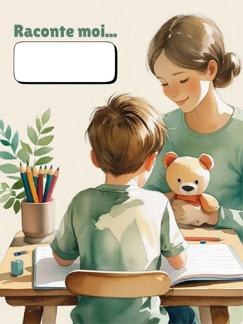 Raconte-moi, ans le Cahier qui m’écoute 🎒 Cahier d’Expression et d’Émotions pour Enfants (4-8 ans) - Vins Rouges Harmonieux pour Chaque Occasion
