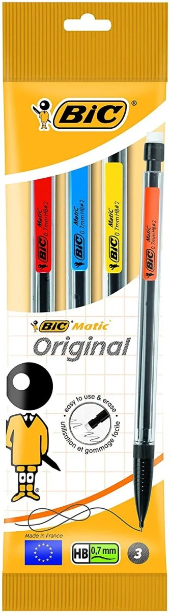Criterium – Crayons mécaniques Classic 0.7 lot de 3 – BIC Matic - Organisation de Leroy la maison avec des solutions de rangement