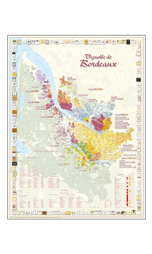 Carte du Comptoir Vignoble de Bordeaux - Vins Rouges Harmonieux pour Chaque Occasion