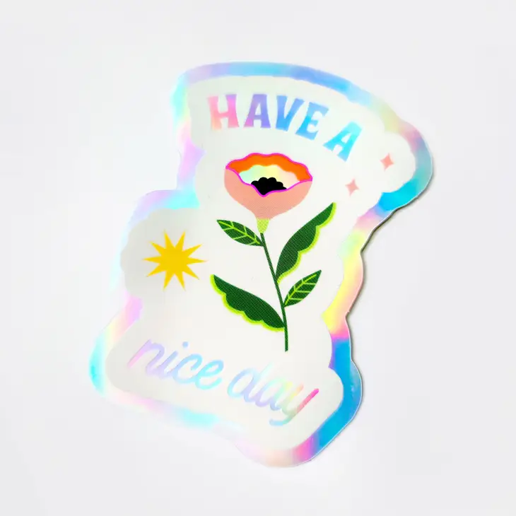 Sticker Holographique Flower - gestion Organisation de la maison avec des solutions de rangement