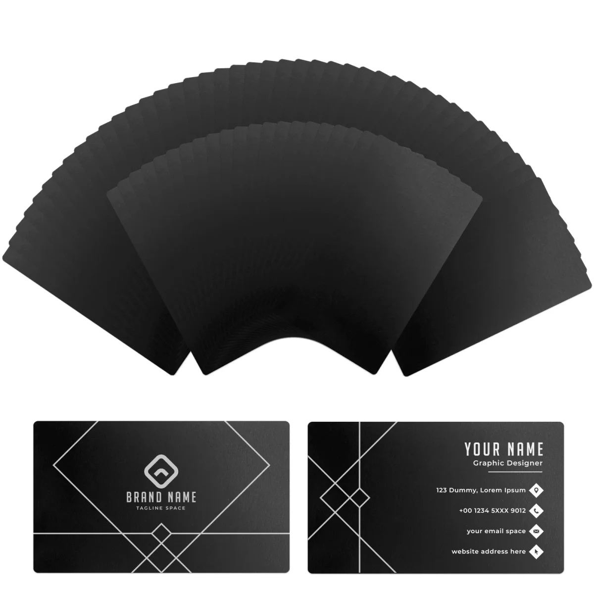 Plaques de Cartes visite de Visite en Métal (60 pièces) - E-shop mondial – Produits durables, modernes et accessibles partout