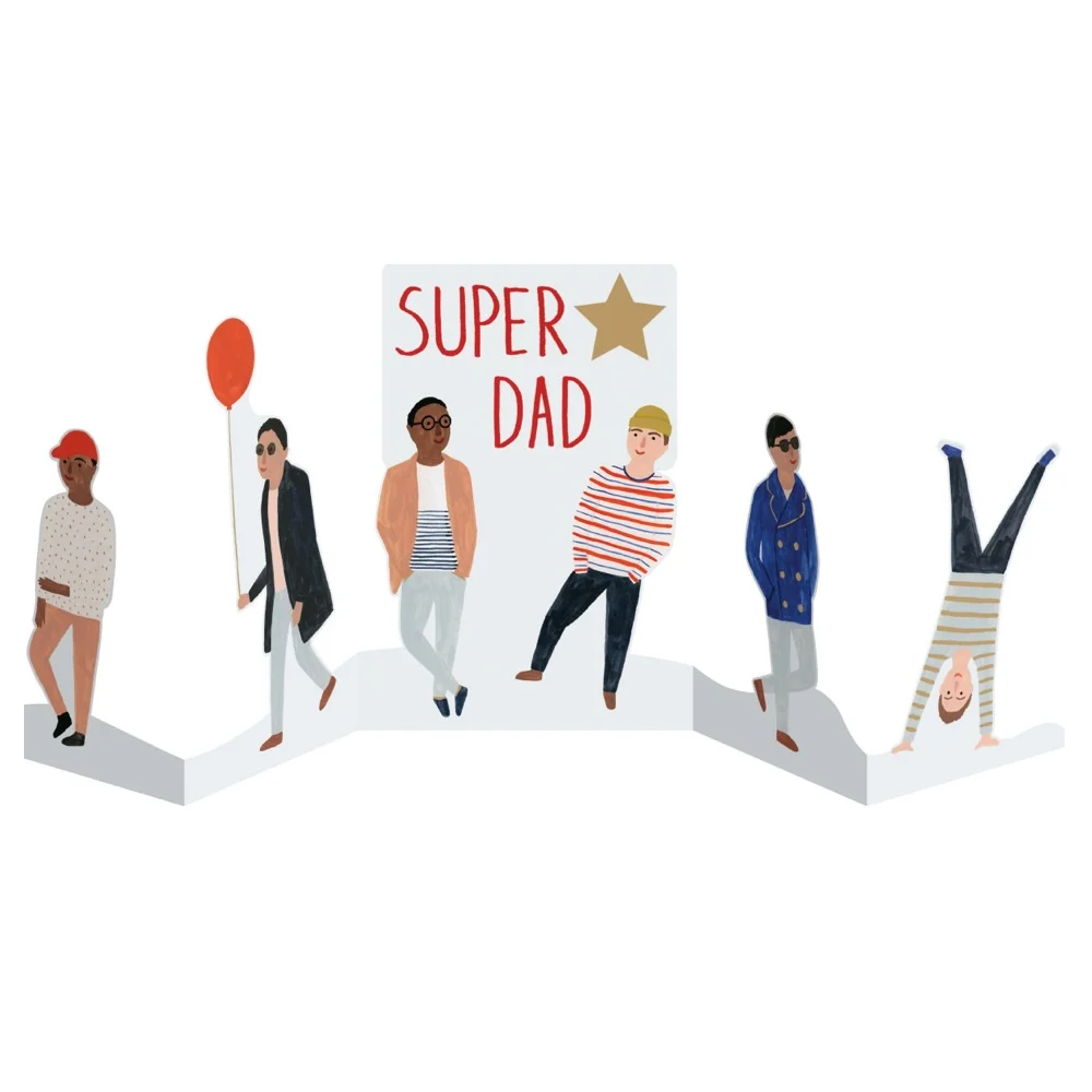 Carte Concertina Super Dad - Organisation de numérique la maison avec des solutions de rangement