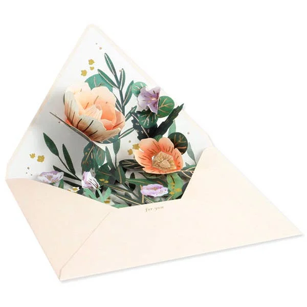 Carte pop-up Enveloppe Fleurs Sauvages - Organisation maison de la maison avec des solutions de rangement