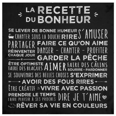 Tableau noir 40×40 - Édition Limitée – L’Art Shop de la Table Française en Promotion !