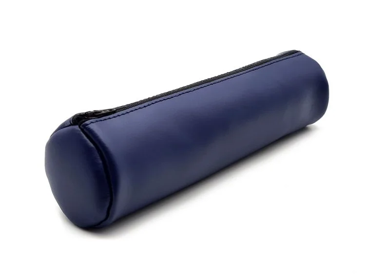 Grande trousse ronde cuir cobalt Vins Rouges Harmonieux Occasion
