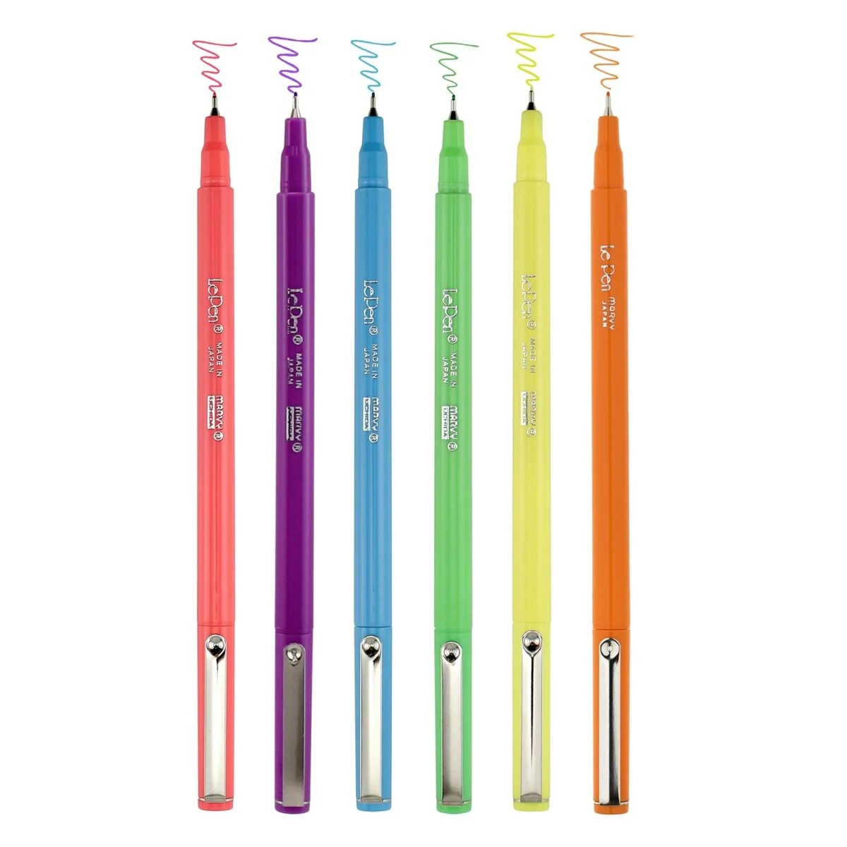 Feutres Japonais LePen Marvy Fluo - Organisation de la maison avec Karapinar des solutions de rangement