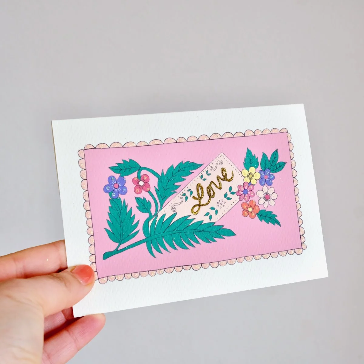 Carte Scintillante Frilly Love - Organisation de la maison avec des solutions de rangement - {'count': 1, 'name': 'FR'}