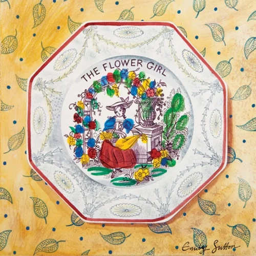 Carte de voeux Assiette Flower Girl - Organisation de la maison avec des solutions de rangement - {'count': 1, 'name': 'Ensemble'}