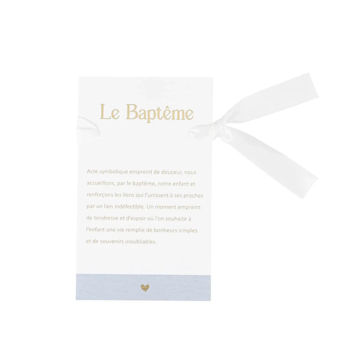 Carte Baptême Bleu Blanc Lot ​Boulangerie Pâtisserie Pain Levain Viennoiseries