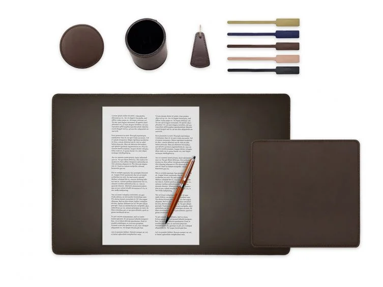 Set de bureau marron foncé – SM500-50×34 – TS500 – PC500 – SV500 – P-clé triangle – 5x tags Exacompta - Vins Rouges Harmonieux pour Chaque Occasion