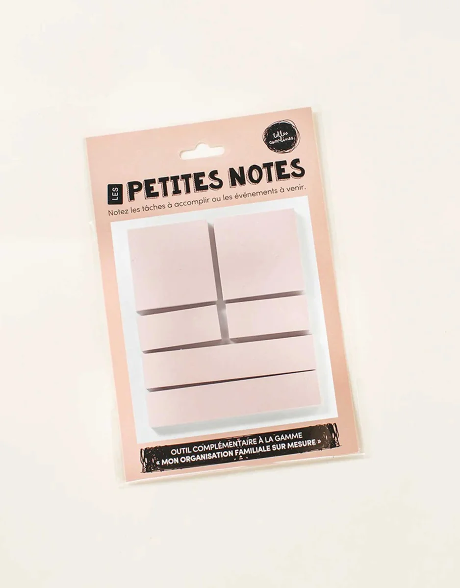 Les petites notes autocollantes - Rose niveau 2 - Les belles combines - Boutique Maman & Bébé – Produits Essentiels au Quotidien - {'count': 1, 'name': 'Mini'}