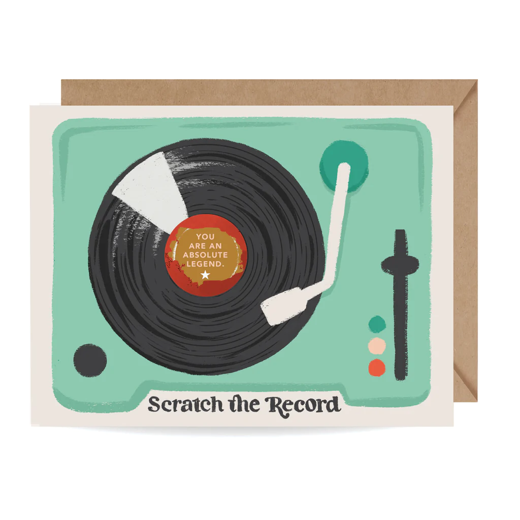 Carte Anniversaire Gratter Platine Vinyle Organisation maison solutions rangement