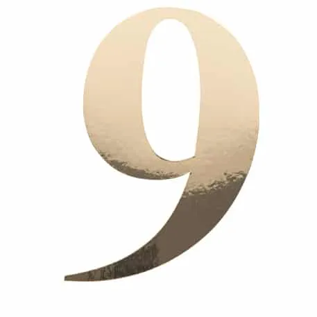 Stickers « 9 » Or - ​Boulangerie-Pâtisserie | Pain au Levain & Viennoiseries​ - Anthony nguyen