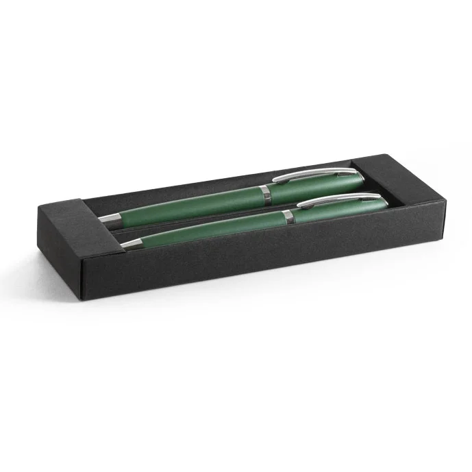 Parure roller + stylo bille en aluminium recyclé – RE-LANDO-SET - Saldi Straordinari – Offerte Speciali Disponibili Adesso - Stylo bille