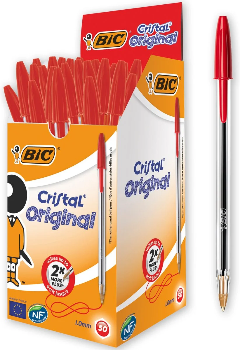Paquet ROUGE Bic Cristal Organisation maison solutions rangement