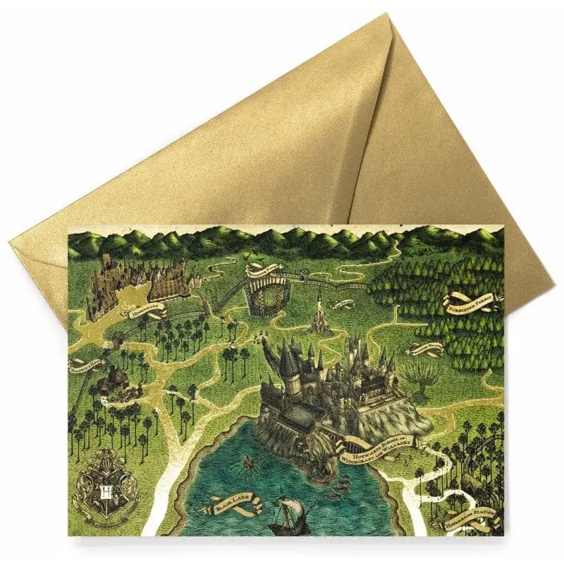 Carte + Enveloppe Minalima Hogwarts Map - E-shop mondial – Produits durables, modernes et accessibles partout - Potion