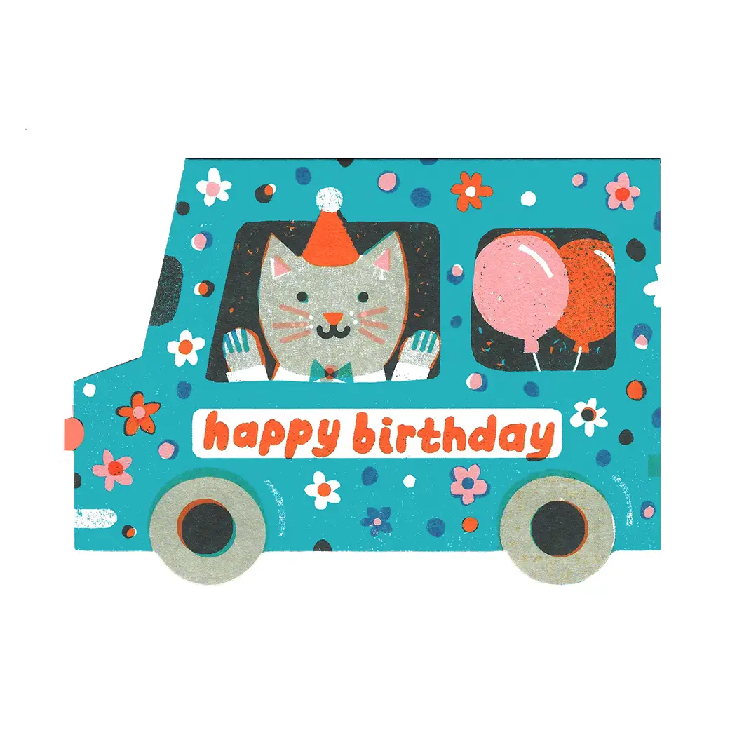 Carte Van d’Anniversaire - Organisation de la maison avec des solutions de rangement - Astuce rangement jeux