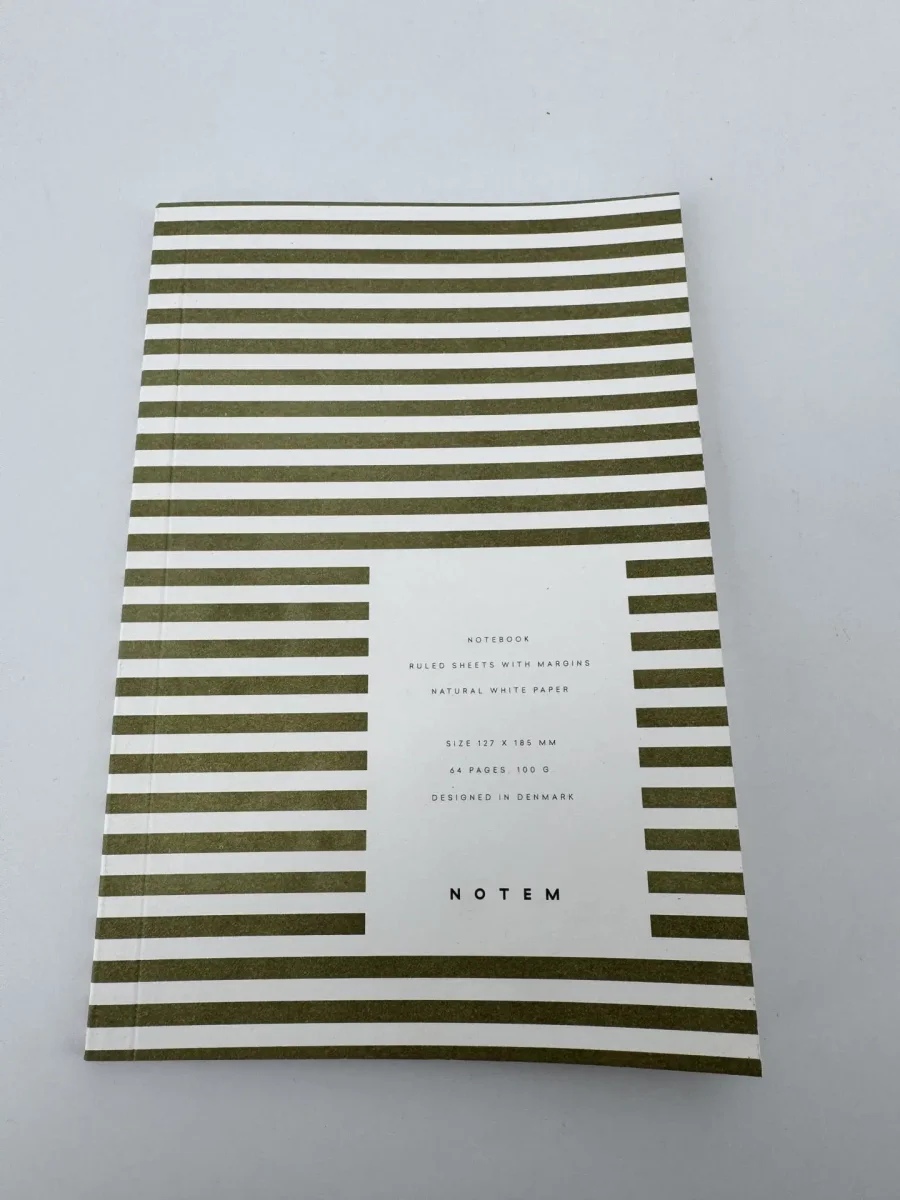 Carnet Notem – Notebook – Ruled sheets with margins – Natural Paper – Feuilles lignées avec marges vert – 64 pages – 100g - Saldi Straordinari – Offerte Speciali Disponibili Adesso - {'count': 7, 'name': 'Papier'}
