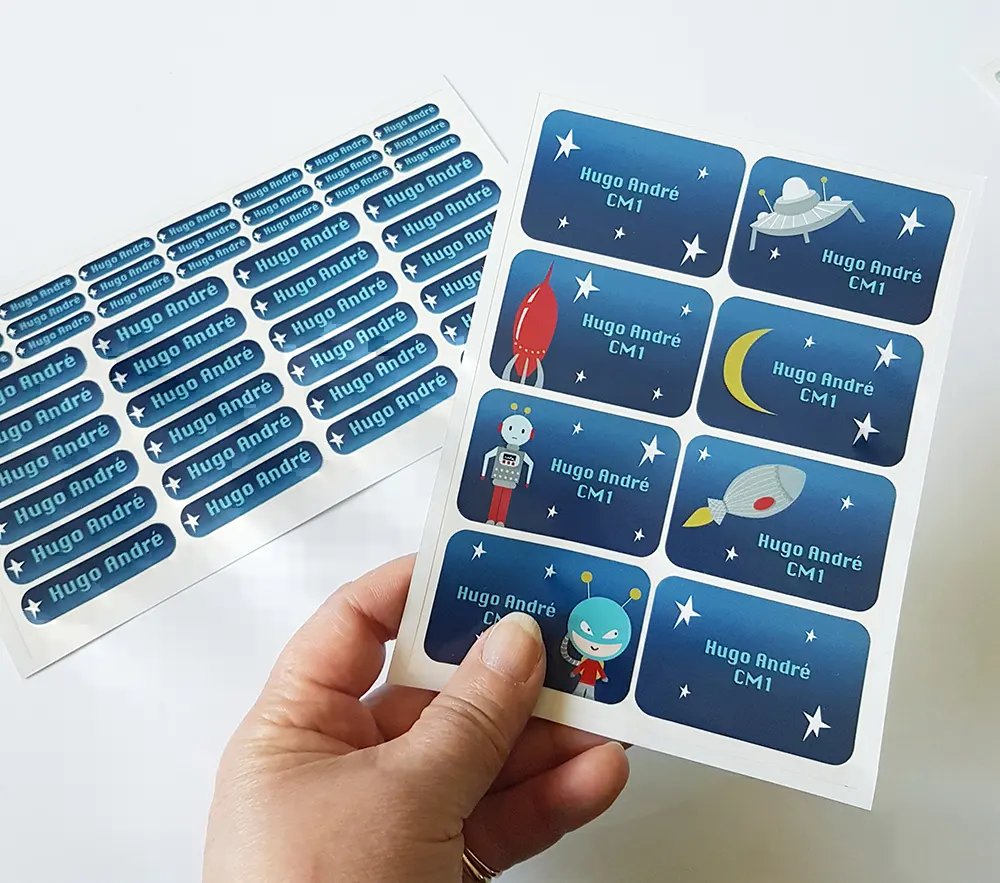 Kit étiquettes école thème galaxie Boutique Bébé Ligne Soins Jouets Articles Maison