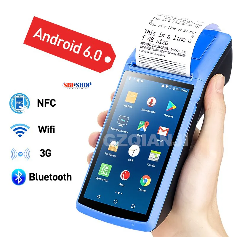 Imprimante de reçu de terminal Android POS, imprimante de scanner de codes à barres portable de 58mm avec écran 5.5 pouces IPS - ​Drones Professionnels & Grand Public | Boutique Française​ IMPRIMANTE CODE A BARRE S3120 SMARTPOS - GENERAL IT