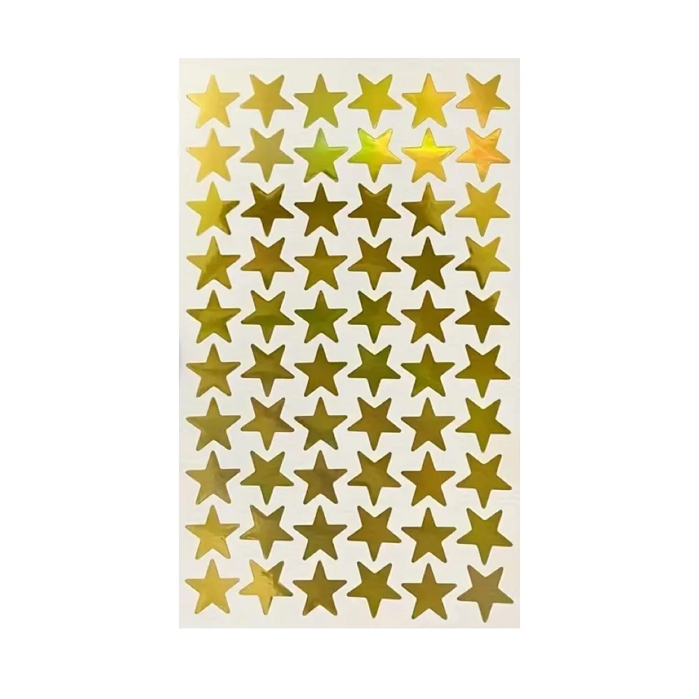Planche de Stickers – Etoiles Dorées célébrités - Organisation de la maison avec des solutions de rangement
