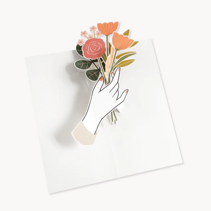 Carte pop-up Flowers For You - Organisation de la maison avec des solutions de rangement - home organiser carte organisation maison solution rangement