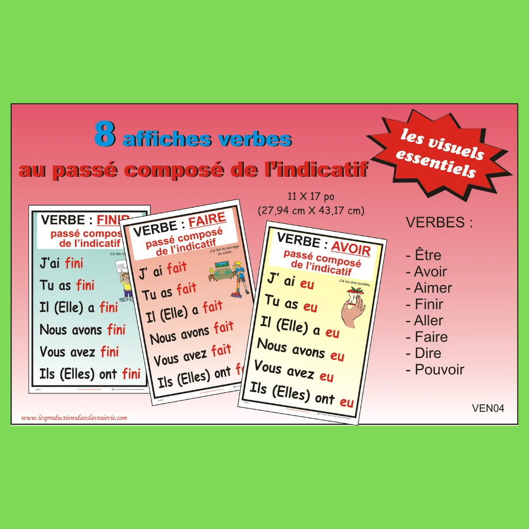 Ensemble affiches verbe passé l’indicatif Saldi Straordinari Offerte Speciali Disponibili Adesso