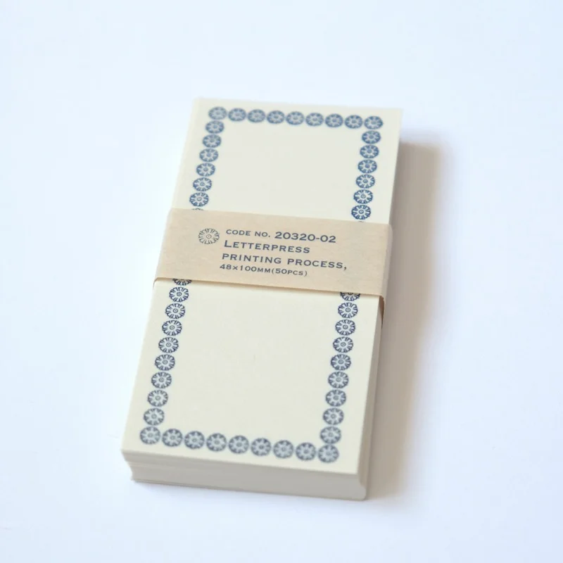 Mémo-notes japonaises sérigraphiées bleues - Organisation de la maison avec des solutions de découvrez rangement